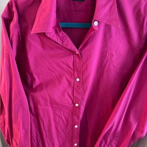 Vibrant Pink Button-Up Shirt